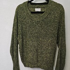 Universal Thread Green Marled Crew Neck Sweater